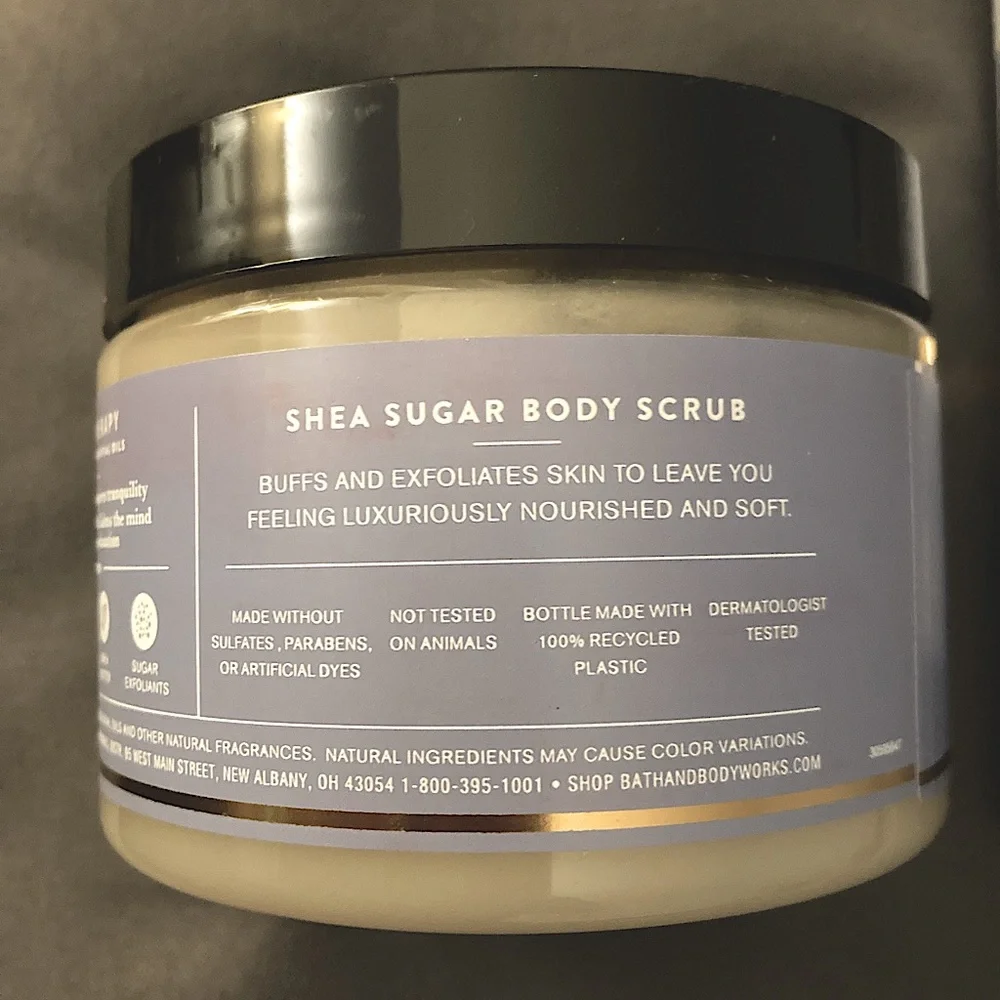 New BBW Aromatherapy Sleep lavender vanilla scrub & lotion set